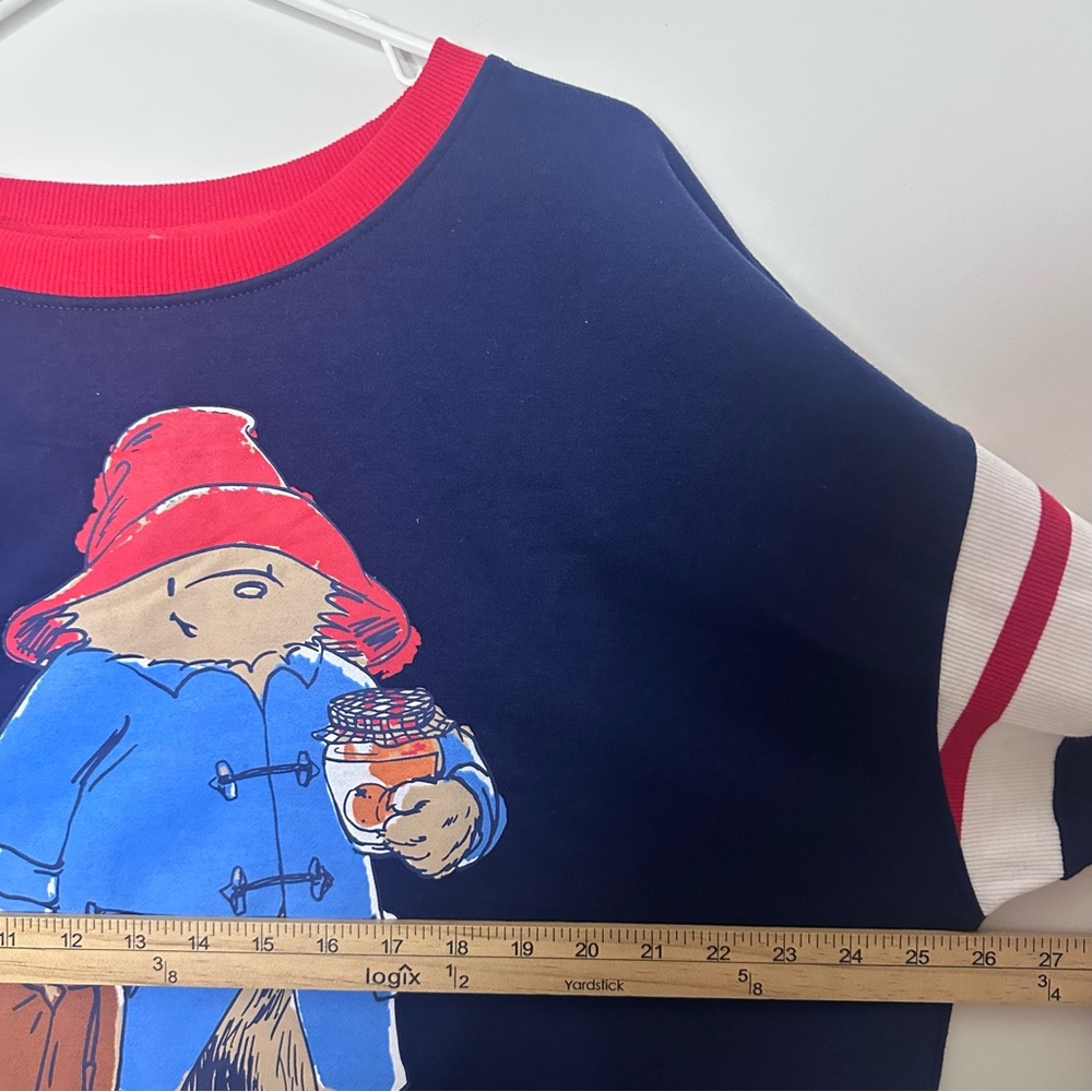 Paddington Women's Oversized Paddington Bear Graphic Sweatshirt Blue Sz XXL NWT - Picture 8 of 9